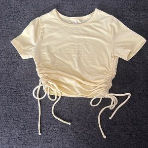 Hollister yellow baby tee
